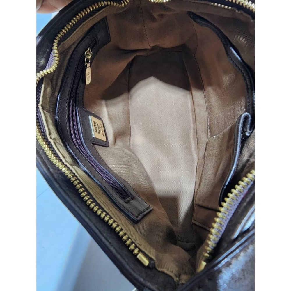 Authentic MCM Visetos Leather Pochette Chocolate/Brown - Picture 15 of 15